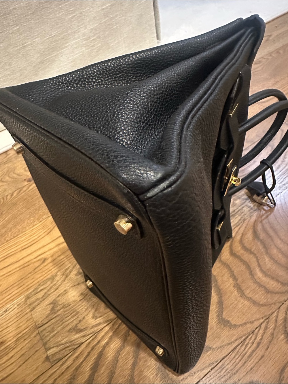 Hermes Birkin 35 Black with Gold Hardware - Picture 12 of 13